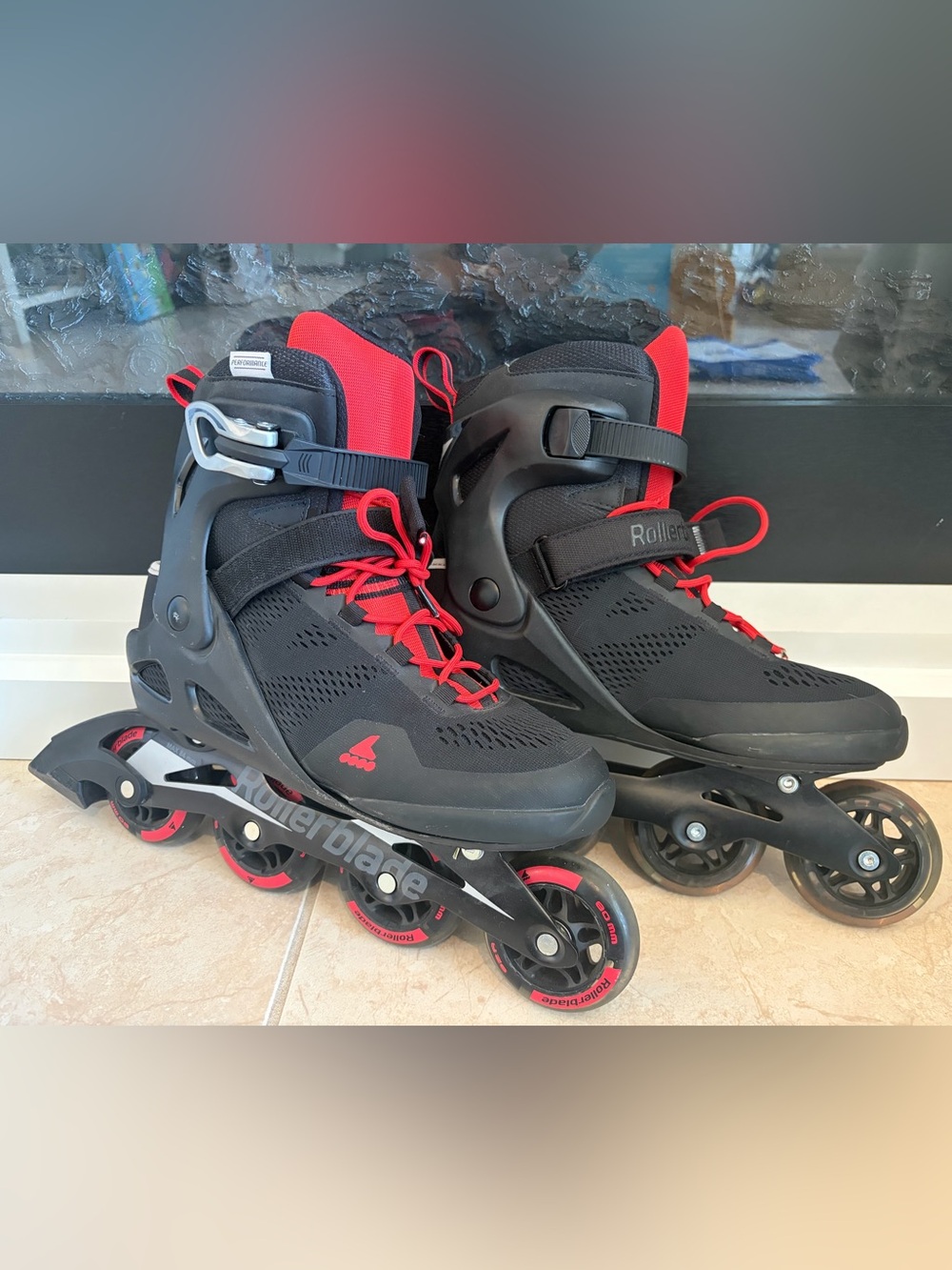 Rollerblade Men's Black & Red Fitness Inline Skates